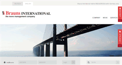 Desktop Screenshot of brauns-international.com