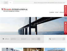 Tablet Screenshot of brauns-international.com